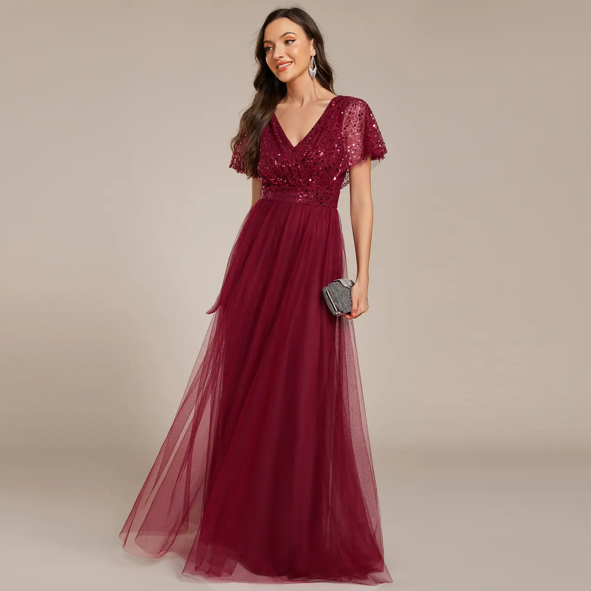 Ever-Pretty dress Sparkly Sequin A-Line V-Neck Tulle Formal Fall Evening Dress ,party dress,cocktail dresses,02223 - TikTok Shop Ever-Pretty dress Sparkly Sequin A-Line V-Neck Tulle Formal Fall Evening Dress ,party dress,cocktail dresses,02223 - TikTok Shop