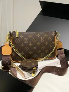 Classic Two-In-One Mahjong Bag 2026 New Trendy Versatile Vintage Bag, Floral Underarm Bag, Single Shoulder Crossbody Chain Bag