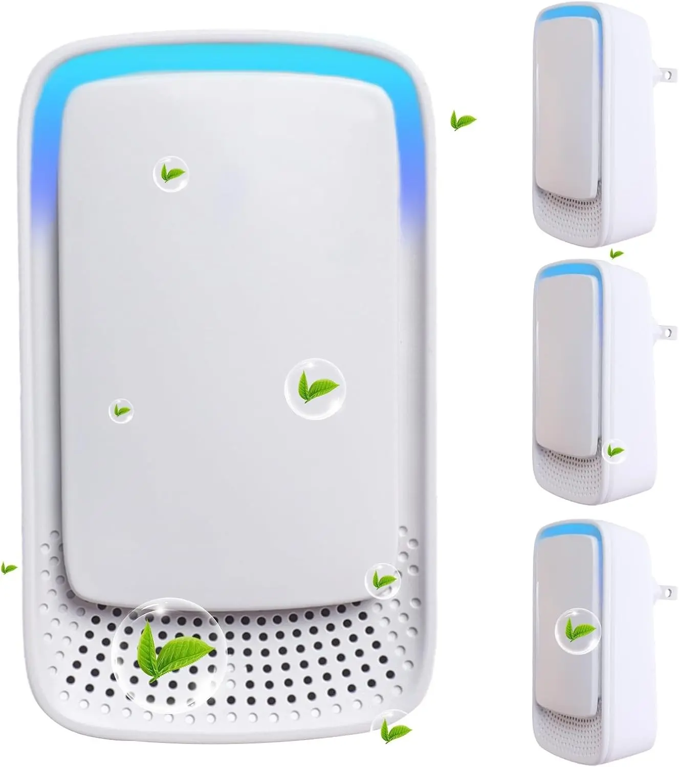 4 Pack Portable Quiet Plug-in Air Ionizer Air Purifier for Home Bedroom Office Living Room Pet Room