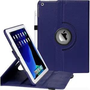 Case for iPad 9th Generation(2021)/ 2020 iPad 8th Generation/ 2019 iPad 7th Generation for 10.2 Inch iPad Case Covers, 360  Rotating Protective iPad Case with Sleep Function (Navy Blue)