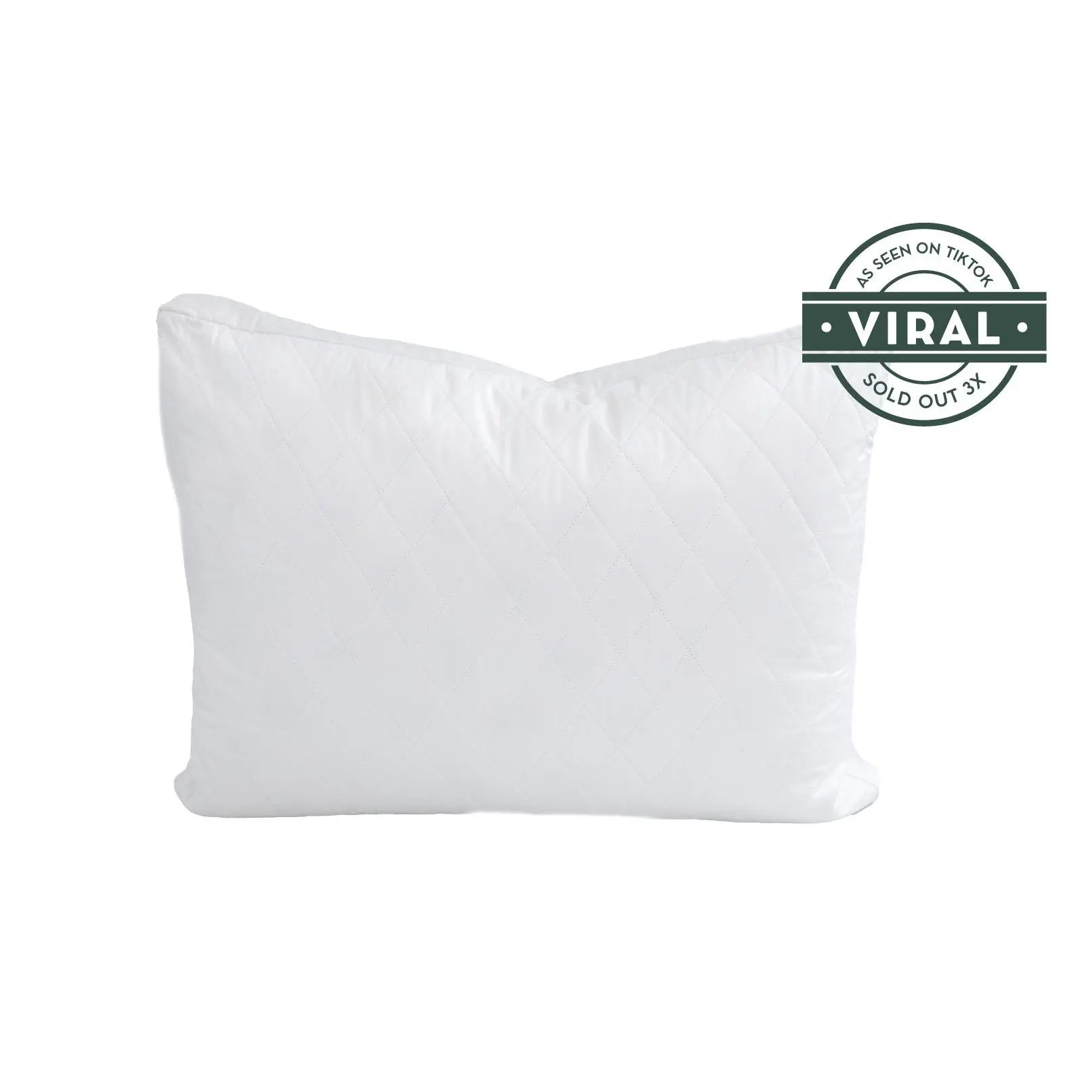 Beddy's Adjustable Comfort Pillow - Quilted Cotton Cover, 2 Sizes (Standard, King), 3 Zip-in Customizable Weight Inserts, Adjustable Firmness, Easy Setup, Machine Washable for Personalized Sleep Support, Quilted Cover