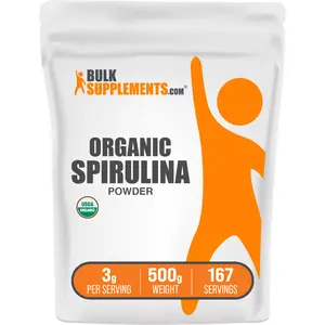 BulkSupplements - Organic Spirulina Powder - Immune - Energy Boost - 500g - 3g per Serving