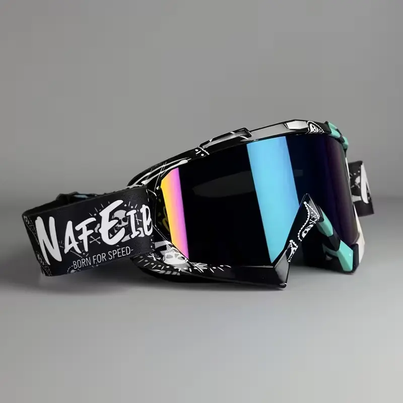 NAFEIB Nafeib Ultimate OTG Off Road Outdoor Riding Goggles, Compatible with Glasses, Anti-Scratch/dust, Breathable, Adjustable, Ideal for Motorcycle, Skiing, Atv, Snowmobile