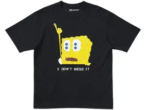 Uniqlo x CPFM Spongebob Squarepants UT Graphic T-Shirt Black