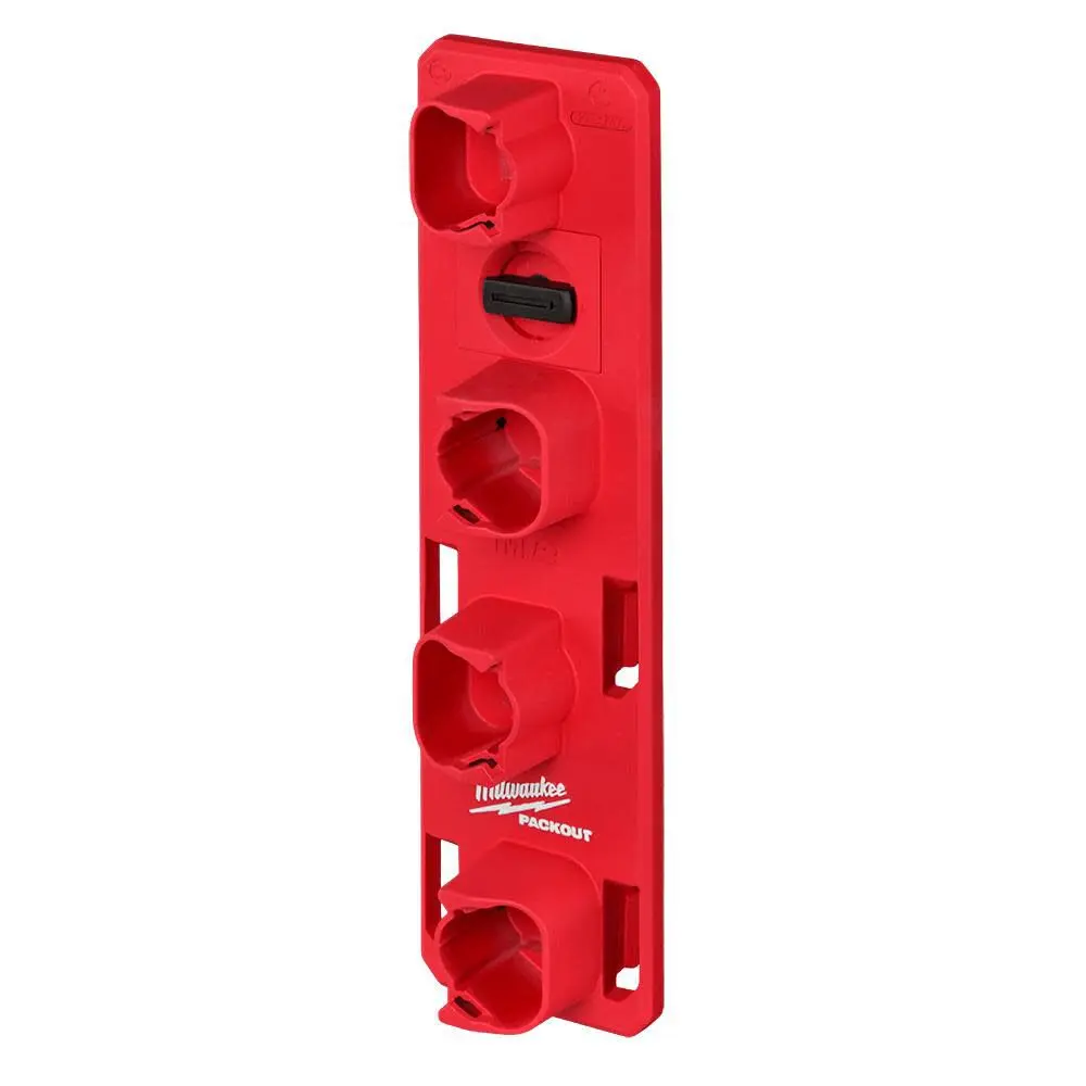 Milwaukee 48-22-8338 PACKOUT Customizable Durable Modular Wall-Mounted Rack, M12 Battery Holder for Tidy Shop Storage Organizer, Wall-Mounted For Tidy Shop