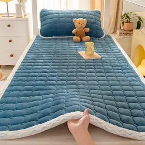 Super Soft Comfortable Milk Wool Thin Mattress Cover, High-End Insulated Quilted Bedding, Anti-Wrinkle, All Seasons