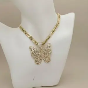 cadena 536 tejido chino y dije de mariposa