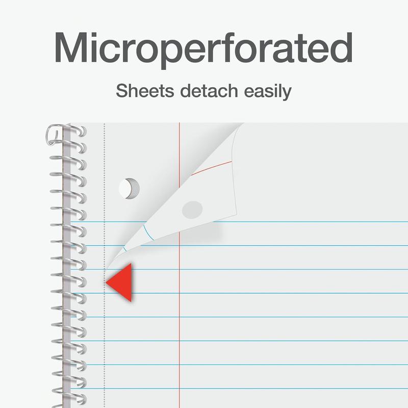 - Spiral Notebook 24 Pack of 8 Pastel Colors, 1 Subject, Wide Ruled, Notebooks for School - 8x10.5 Inch - 70 Sheets