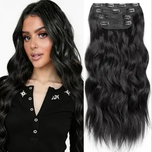 [Plodon] Black 24/20/16 inch Light and Comfortable Hair Thickening Sheets with Invisible Edges; Four-Piece Set DesignEasily Adds Thickness to Hair, Seamlessly Blends Into the Roots,  Exclusively for Women, A Springtime Must-Have. extension tiktokshopsprin