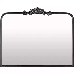 Aarlen Antique Black Mantel Mirror - Kirkland's Home - New 100% - Flash sale 2025!!!! Decor Decorative