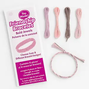 DIY Friendship Bracelet Kit - 12-Pack Craft Favor Set