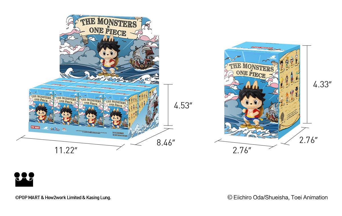 POP MART THE MONSTERS × One Piece Series Figures, Labubu Collectible Toys