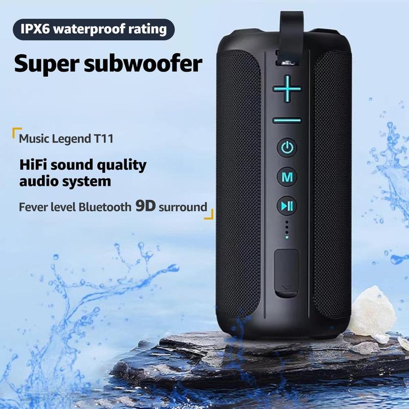 ZZA Portable Wireless Speaker，Powerful 360° Sound, 24W Audio with Impactful Bass, 1600AH Battery, IPX6 Waterproof, Shockproof, TWS Stereo, Speaker Wireless for Outdoor Beach Pool subwoofer Weatherproof Loudspeaker System Durable speaker bluetooth speakers