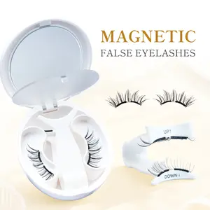 Doe Soft Magnetic Reusable False Eyelashes All-in-1 Kit (4 PCS) - No Glue, Waterproof, Eyeliner-Free, Easy At-Home Application for Lash Beginners, Adults - Includes Applicator, Youth-Focused Makeup Tool (Lashes At Home, no-glue )