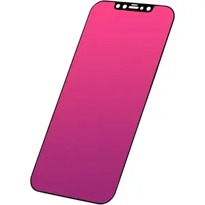 Screen Protector compatible with  12 / 12 Pro, 6.1 inch Gradient Colorful Electroplated Anti-Spy Anti-Blue Light Easy Installation Tempered Glass