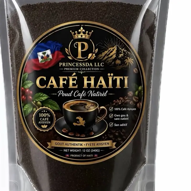 Haitian Ground Coffee 12 oz (340g) – Premium Natural Coffee | Authentic Haitian Flavor