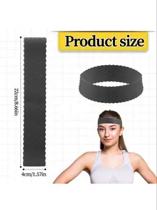 No-Slip Wig Grip Transparent Silicone Band, Comfortable Head Hair Band, Extra Hold Wig Headband, Adjustable Women Hair