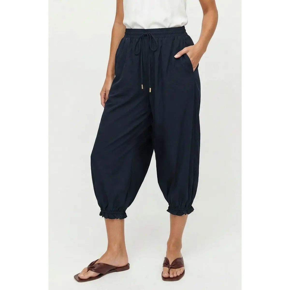 Balloon Capri Jogger Pants (Reg.) - 3 Colors