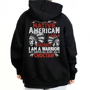 Native American Unisex Hoodie Loose Fit Medium Heavy Cotton Blend True to Size for Men & Women S-5XL NT2307