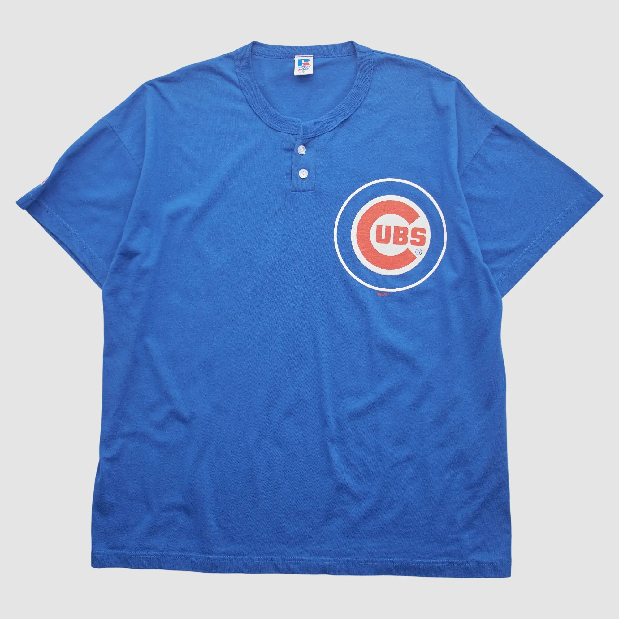 Chicago Cubs Russell 90s T-Shirt - Blue - 2XL