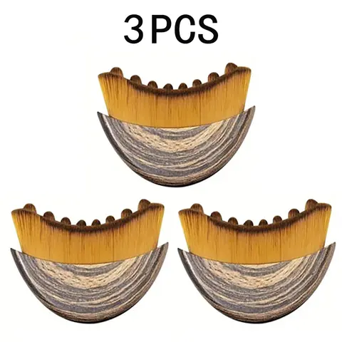 3pcs Lymphatic Contour Face Brush - Lymphatic Drainage Products for Jawline & Chin Sculpting, Dry Brushing Massager for Facial Fatigue Relief, Ergonomically Designed to Fit Skin Precisely