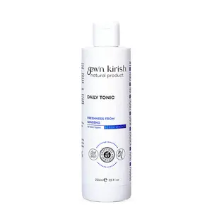 Gew'n Kirish Daily Tonic - Purifying Moisturizing Sebum Balancing 7.5 fl oz - Gentle Plant Formula with Ginseng Aloe Vera Chamomile for All Skin Types