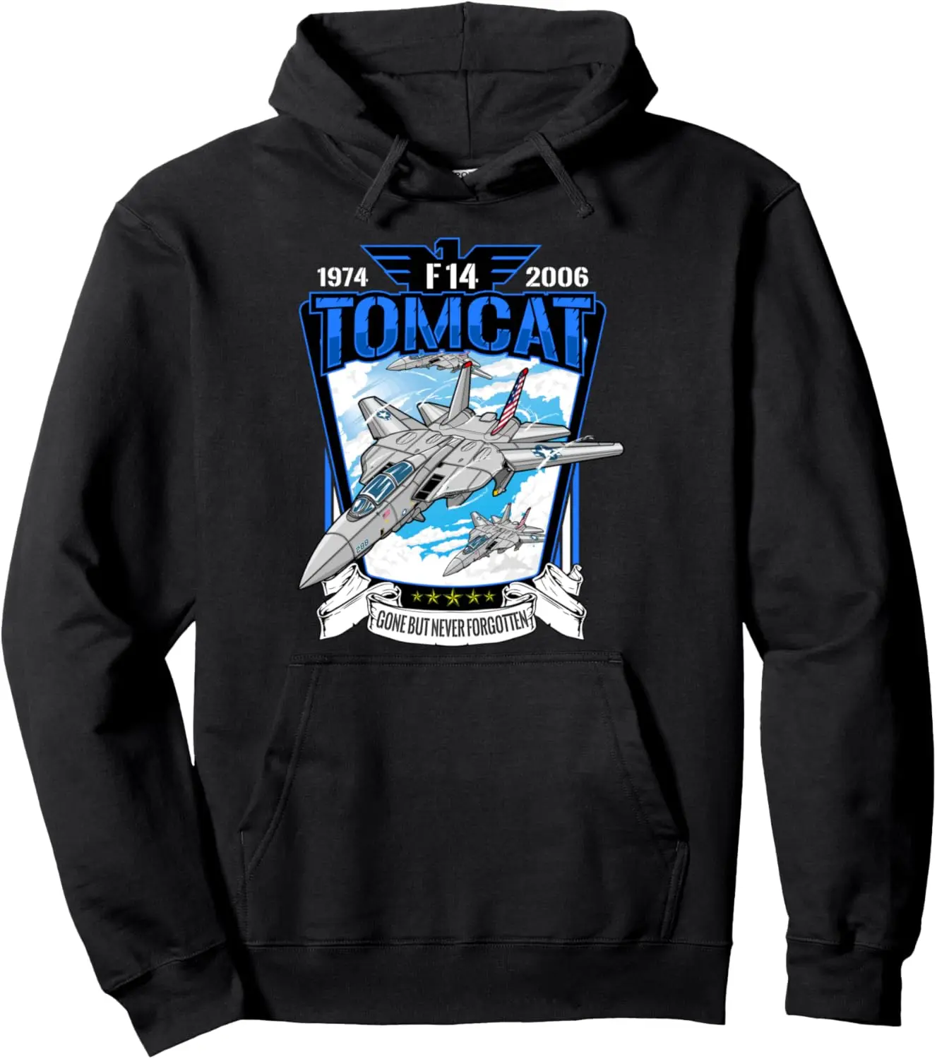 American Aircraft F14 Tomcat fighter jet for Airshow avgeeks Pullover Hoodie