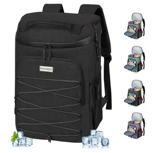Refrigerated backpack, waterproof, thermally insulating, leak-proof, large capacity, multi-compartment, wear resistant, light weight, foldable carry-on refrigerated wolf pak backpack Ice Box Cooler Durable