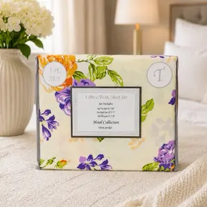 12 different color 6 pieces bedsheet different color and design solid and printed