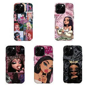 Y2K Aesthetic Bratz Doll Collage Phone Case,Tough phone case,for iPhone 16 15 14 13 12 11 17Pro Max,for Samsung S25 S24 S23 S22 Ultra,Gifts For Fans Men Women, Phone Accessories