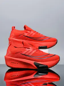 1 Pair Unisex Running Shoes | Multi-color Optional | Lightweight Rebound | Breathable Knit | Wear-resistant Sole | Ideal for Jogging, Marathon, Gym Training & Daily Casual Wear