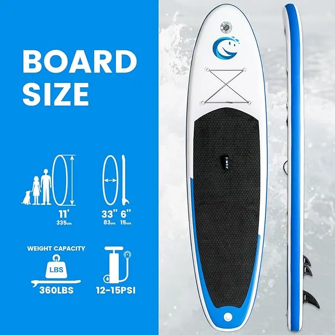 FunWater Stand Up Paddle Board Ultra-Light Inflatable Paddleboard with ISUP Accessories for Adults & Youth of All Skill Levels