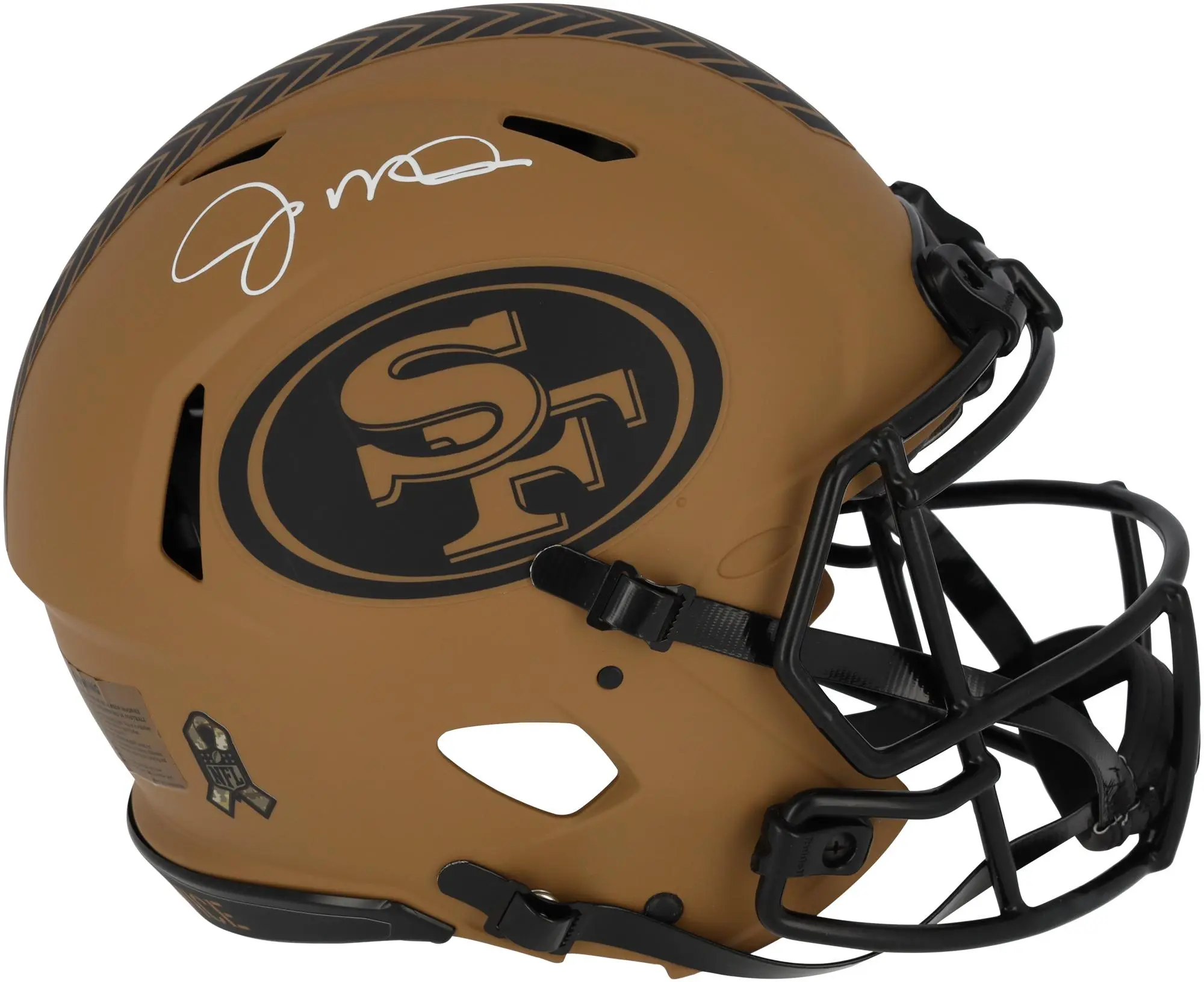 Joe Montana San Francisco 49ers Autographed Riddell 2023 Salute to Service Speed Authentic Helmet - Fanatics Authentic Certified