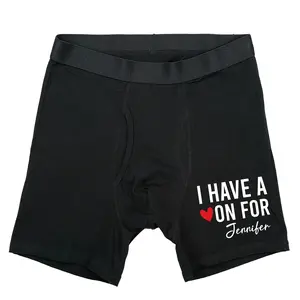 I Have A On For Jennifer, Customized Men's Underwear, Groom Bach Party Boxer, Funny Valentine's Day Gift, Personalized Men's Boxer, Sarcastic Birthday Gift For Husband