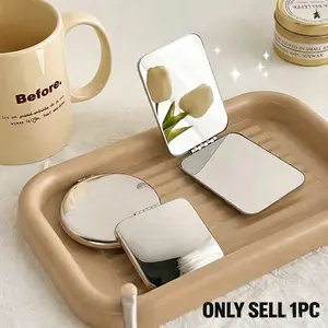 Elegant Makeup Mirror Pocket Size, Travel Hand Mirror, Perfect Bridesmaid Gift, Wedding Party Favor, Best Birthday Present, Compact Travel Accessory