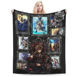 Game Kingdom Hearts Cozy Flannel Blanket - Soft, Warm Throw For Couch, Bed, Car, Office, Camping - Versatile All-Season Gift  Christmas gift  Dream Weave Home