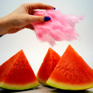 Watermelon Flavored Cotton Candy - Sweet Snack Candy Snack Sweet watermelon flavor