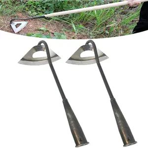 Garden Hoe All-Steel Hardened Hollow Hoe,  Durable Garden Weeding Tools, Garden Edger Weeder Portable Household Vegetable Garden Shovel for Backyard Loosening Farm Planting Weeding