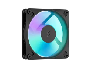 Fractal Design Dynamic 3 120mm ARGB Black PWM Case Fan, High Durability Rifle Bearing, 7-Blade Swept Design, Daisy-Chain Cable, 350-2200 RPM