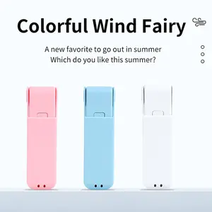 Three-Color Portable Handheld Mini Folding Fan, USB Ultra Quiet High Wind Pocket Portable Personal Fan, Ideal for Outdoor Travel, Home, Office and School, Summer Cooling Essential, Perfect Gift Choice