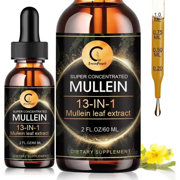 Mullein drops for Lung, Mullein Leaf Extract, Super Concentrated Tincture