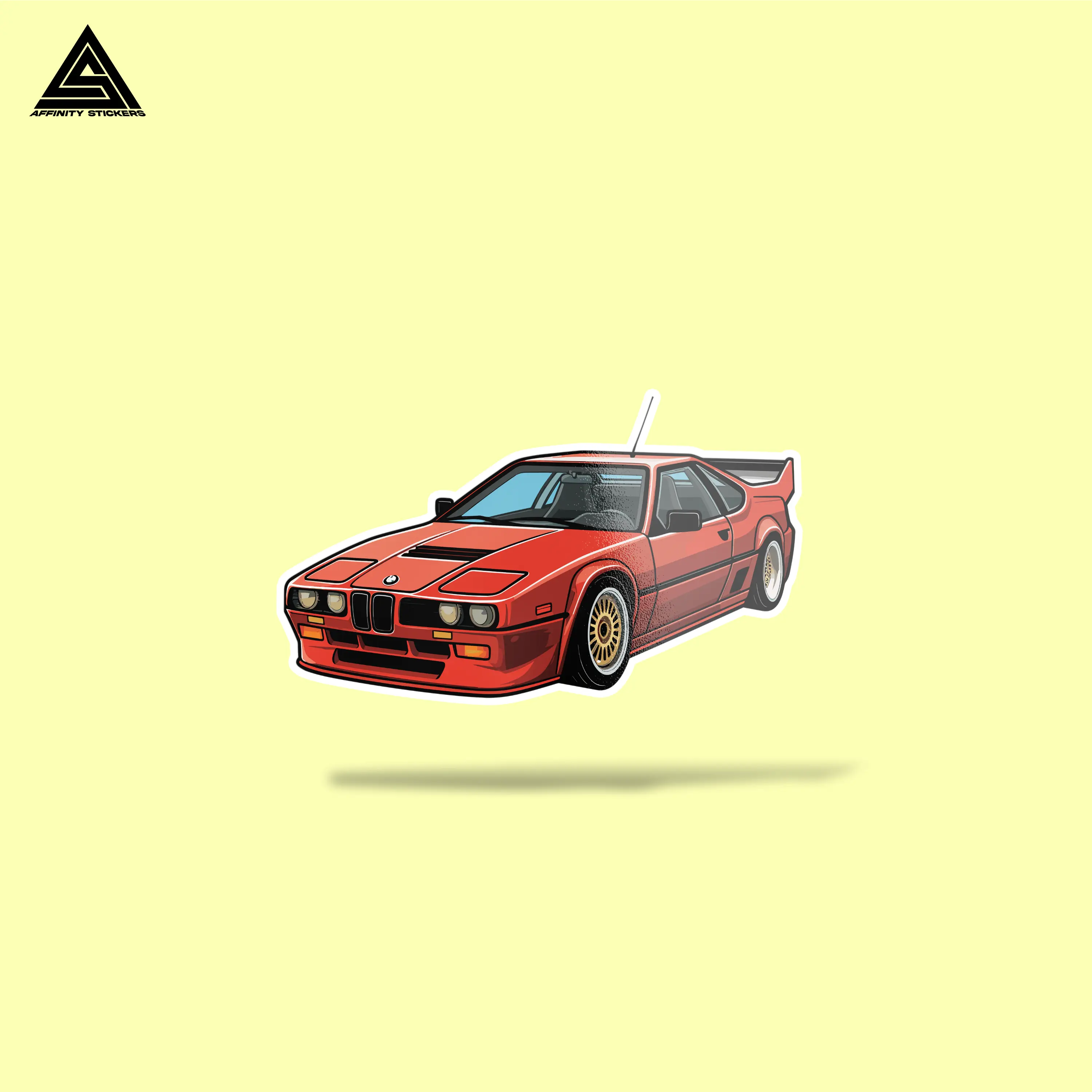 BMW M1 Sticker || vinyl sticker, water bottle sticker, tumbler stickers, laptop decals, waterproof sticker, car stickers