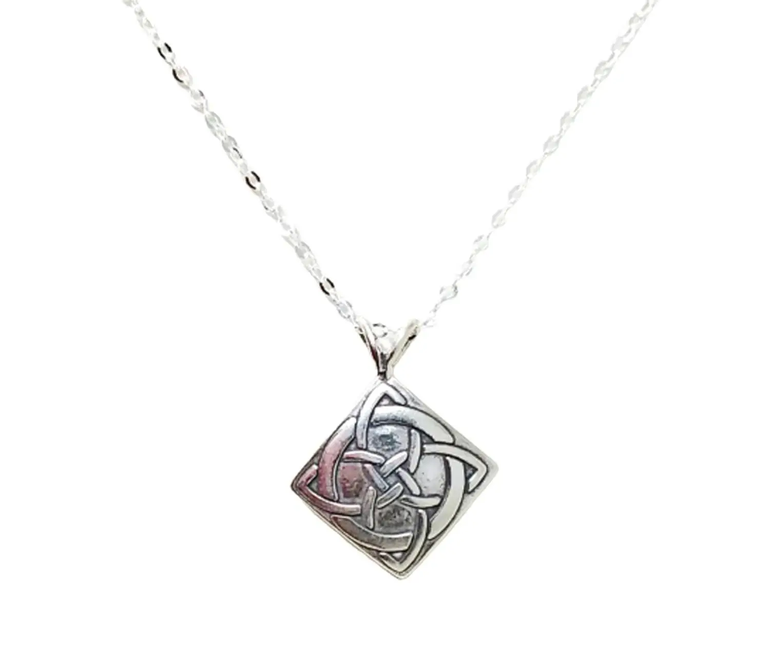 Antiqued Sterling Silver Celtic Pendant Necklace