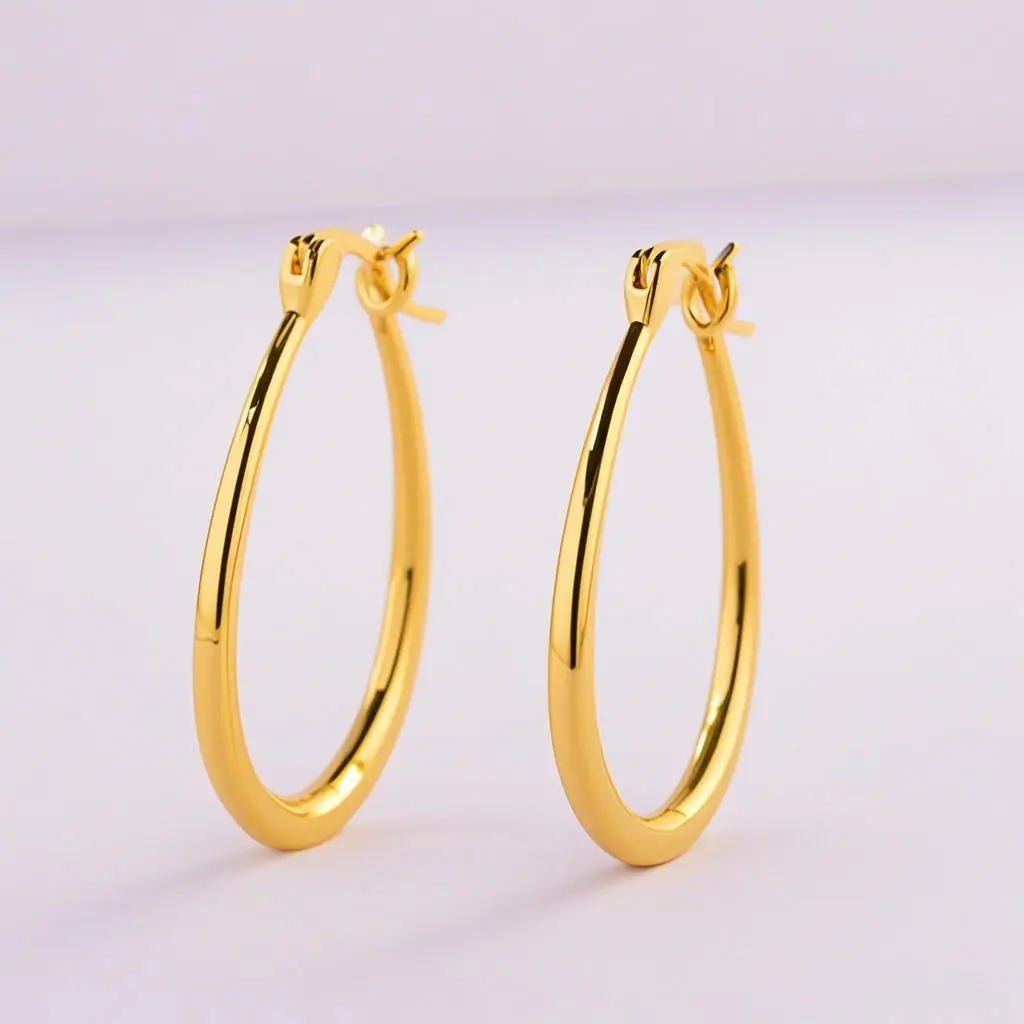 Elegant Gift for Women Simple Color Hoop Earrings, Stylish Jewelry for Ladies summerwins