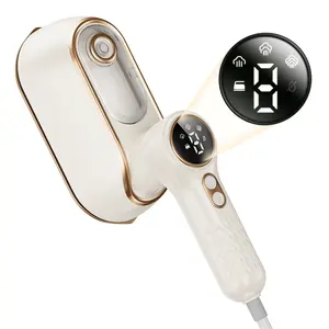 Travel Steamer & Iron for Clothes – Handheld Clothing Steamer, 10s Fast Heating, 4 Modes, LCD Display, 180° Swivel Handle, Garment Steam Wrinkle Remover 2-in-1 for Home and Business