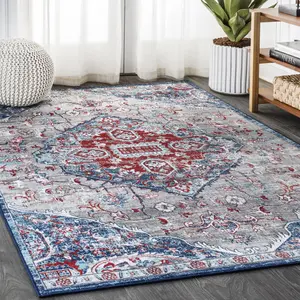 JONATHAN Y Modern Persian Vintage Medallion Area Rug; for Living Room, Kitchen, Bedroom, Dining Room, Office