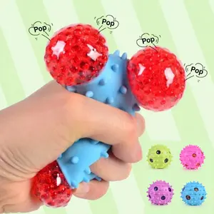 Portable Vibrant Grippie Stress Relief Tool - Sensory Simulated Plum Squishy Toy | Stress Relief Silicone Stress Ball, Fidget Butter Squishy & Sugar Ball
