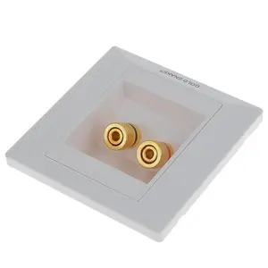 Port Speaker Binding Post Plate for Banana Spade Plug / Wire Connector Audio Cable