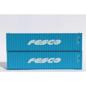Jacksonville Terminal Company 405087 FESCO 40' HIGH CUBE containers with Magnetic system, Corrugated-side. JTC # 405087, N Scale