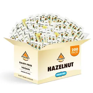 Pocket Pours Sugar Free Hazelnut Coffee Syrup - 200 Count